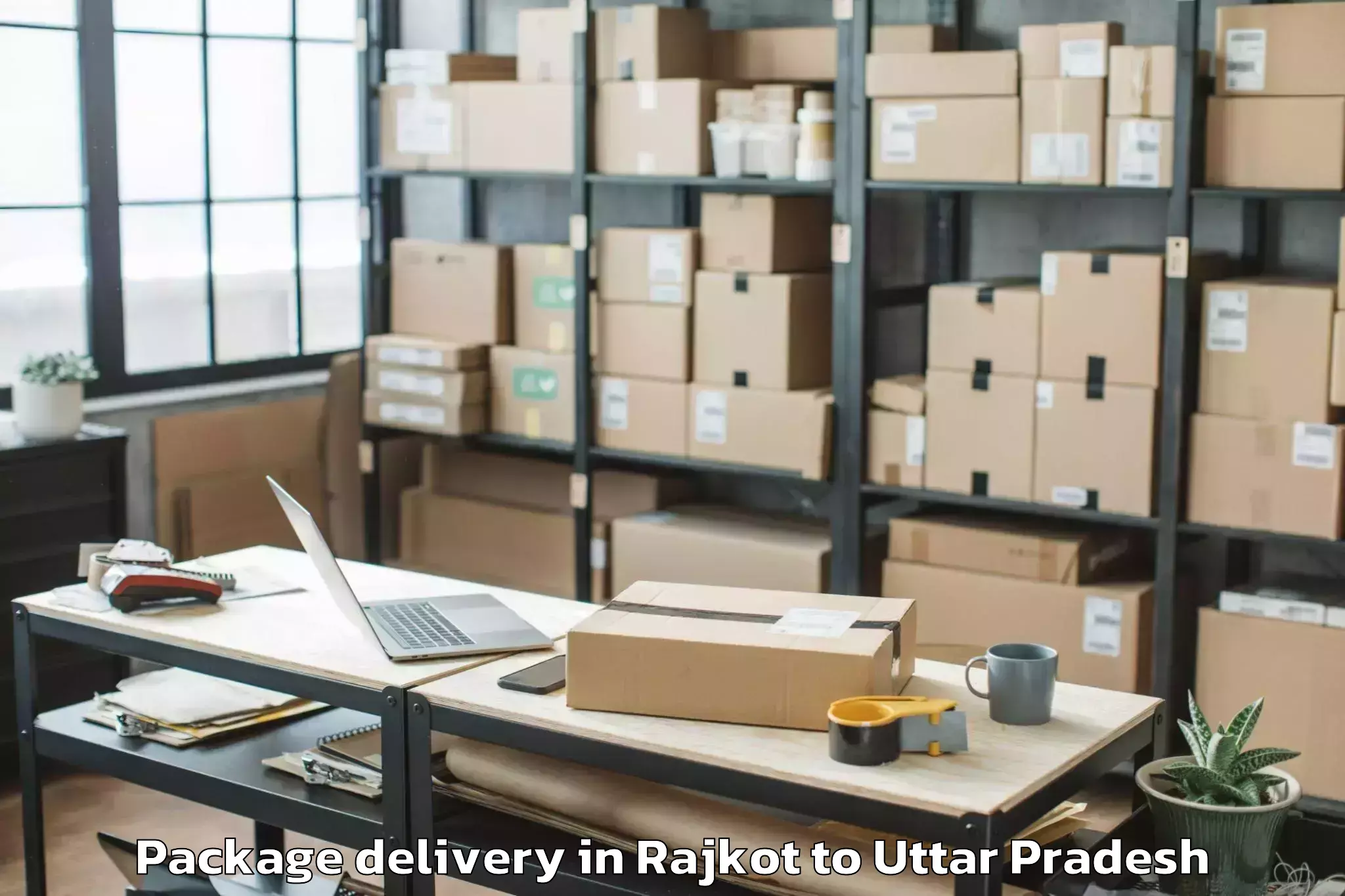 Rajkot to Gursahaiganj Package Delivery